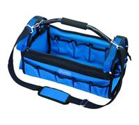 Draper Sac à outils fourre-tout robuste | Organiseur de rangement d'outils | Kit d'outils ouverts | Nylon rigide | Poignée tubulaire en acier | Bandoulière réglable | 85751
