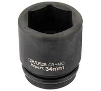 Draper Square Drive Expert Hi-Torq 93267 Douille à choc 6 pans 34 mm Bleu