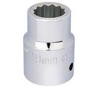 Draper T-MM/B Douille carrée 3/4 12 points (19 mm), Bleu, 19 mm