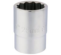 Draper T-MM/B Douille carrée 3/4 12 points (28 mm), Bleu, 28 mm