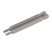 Draper T15 Torx Star Screwdriver Bit 1/4" Hex 75Mm Long T15 (Pack De 2) 66847