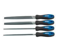 Draper Limes d'ingénieur 44962 – Lot de 4, 200 mm, poignée douce