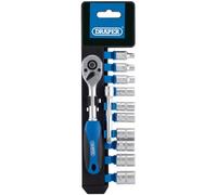 Draper Tools Jeu de cliquet 12 pcs 1/4"