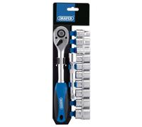 Draper Tools Jeu de cliquet et douilles métriques 12 pcs 1/2" " 16374