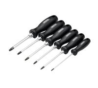 Draper Torx Star Tamperproof Hard Grip Screwdriver Set 6 Pc Magnetic Tips 13586