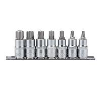Draper TX-Star Security 16334 Lot de 7 douilles carrées 1/2" Bleu 55 mm