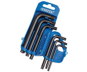 Draper TX8/6/B TX-STAR Jeu de clés, Bleu, 6 pièces
