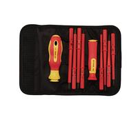 Draper XP1000 05721 Lot de 10 tournevis de précision | Lame interchangeable à double isolation VDE | Ensemble de tournevis pour outils électriques | Ensemble d'outils à main