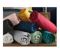 Draps Housse -Lot de 6 - 160 x 200 cm - Polycoton 57 Fils - Bonnet 25 cm - Multicolore