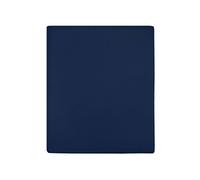 Draps housses Jersey 2 pcs Bleu marine 140x200 cm Coton