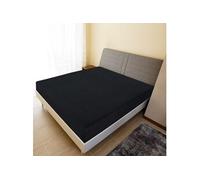 Draps housses Jersey 2 pcs Noir 180x200 cm Coton Noir G
