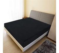 Draps housses Jersey 2 pcs Noir 180x200 cm Coton Noir G