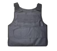 DRAUXI Gilet pare-balles en acier à haute teneur manganèse, résistant aux coupures et coups de couteau, for l'autodéfense les agents sécurité Souple(2.3kg steel plate)