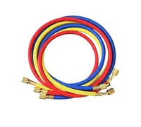 DRAUXI Kit de tuyaux de Charge de climatisation 3000psi, raccords à Faible Perte for réfrigérants R134A, R12 et R22 Tuyau épais(3M)