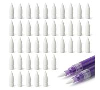 dravix Lot de 40 Pointes de Rechange Souples pour Marqueurs Acryliques - Compatibles Guangna, Mines Durables et Flexibles pour Dessin, DIY, Calligraphie et Écriture