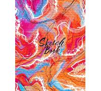 Drawing Notebooks: Abstract Pastel Color Flow Design: Sketchbook for Acrylic Markers Smooth White Paper 8.5" X 11" - 120 Pages Blank Paper (Premium Artistic Cover Vol. 24) Sketch Book Pretty Cover
