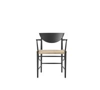 &Tradition Chaise Drawn HM4 avec accoudoirs Chêne noir