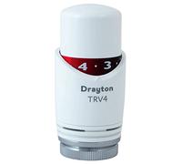 Drayton 0707007 TRV4 Tête seule de rechange pour radiateur thermostatique TRV4 Blanc