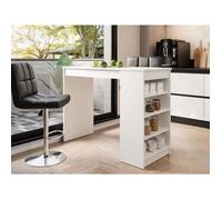 Bestmobilier Table à manger Drazic - Blanc