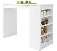 Bestmobilier Table à manger Drazic - Blanc