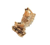drburpily Décoration de Bureau en Laiton représentant Un Poisson - Pendentif en cuivre Pur - Ravissante Figurine de Poisson Laiton pour Les