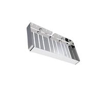 drburpily Porte-savon argenté mural, solution créative pour salle de bain et cuisine, Pour dimensions : 23 x 12 x 2,6 cm / 9,06 4,72 1,02 pouces, plateau à