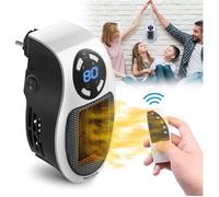 DRE-Radiateur soufflant 500 W radiateur électrique mural basse consommation programmable portable léger et compact avec tél