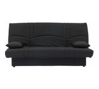 Sofa Dreams Canapé convertible DREAM clic-clac 3 places tissu noir L190 x P92 cm style contemporain
