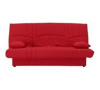 Banquette clic clac 3 places - Tissu rouge - Style Contemporain - L 190 x P 92 cm - DREAM