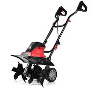 DREAMADE Motobineuse Électrique 1500 W 6 Lames 22CM 400tr/min à Vide avec Roue Réglable&Poignée Double Pliable, pour Plouse Colline