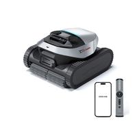DREAME Robot Piscine Z1 Pro robot nettoyeur piscine sans fil Puissance d'aspiration de 30 m³/h, Jusqu'à 200 ㎡, nettoie fond