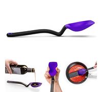 Dreamfarm Supoon Grattoir et cuillère de cuisine en silicone anti-adhésif avec lignes de mesure Violet
