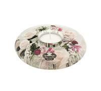 Dreamlight Photophore Moderne en Verre avec Roses et Coeurs diamètre 13 cm * Artisanat Exclusif *