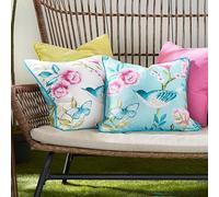 Dreams & Drapes Design Amelle Outdoor Housse de Coussin résistante à l'eau et aux UV Bleu 43 x 43 cm