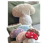 Dreamstall Coussin décoratif en Forme de Champignon 40,6 x 40,6 cm (crème)