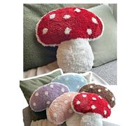 Dreamstall Coussin décoratif en Forme de Champignon 40,6 x 40,6 cm (Rouge)