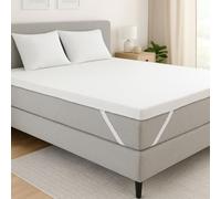 DREAMSTAR Easy Dream Surmatelas 160 x 200 cm H5 | Surmatelas avec noyau en mousse froide | Dureté 5 | Certifié Öko-Tex | Blanc | 5 cm d'épaisseur