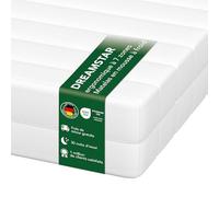 DREAMSTAR Easy Flex Matelas ergonomique en mousse froide à 7 zones, certifié Oeko-Tex, degré de fermeté 3 et 4, roulé 11 cm, 160 x 200 cm