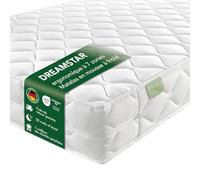 Dreamstar Ergo Flex Duo - Matelas orthopédique en mousse à froid 7 zones - 16 cm de hauteur - Certifié Oeko-Tex - Degrés de fermeté 3 et 4 - 160 x 200 cm