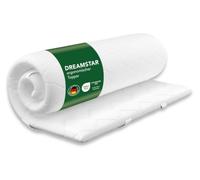 DREAMSTAR Good Night Surmatelas 160 x 200 cm en mousse à mémoire de forme souple de 6 cm de haut Certifié Oeko-TEX et ergonomique pour lit à sommier tapissier, caravane, antidérapant grâce aux bandes