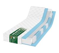 DREAMSTAR Matelas Ergo Flex Duo Matelas à ressorts ensachés 7 zones 17 cm Certifié Oeko-Tex Degré de dureté H2 0-80 kg H3 80-100 kg 80 x 200 cm
