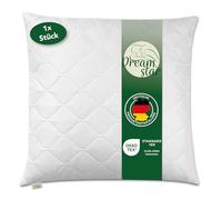 DREAMSTAR Oreiller de 80 x 80 cm de qualité supérieure - Rembourrage de 1250 g - Coussin rigide avec fermeture éclair pour ajuster - Lavable jusqu'à 60 °C - Convient aux personnes souffrant