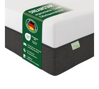 DREAMSTAR Sky Flex Duo H2/H3 Matelas en mousse froide avec surmatelas en gel - 18 cm de hauteur - Matelas ergonomique 7 zones - Certifié Öko-TEX - Hypoallergénique et antibactérien - 80 x 200 cm