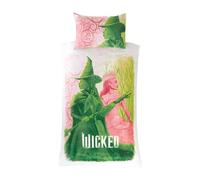 dreamtex Wicked Glenda & Elphaba Parure de lit réversible 2 en 1 avec Housse de Couette et taie d'oreiller Simple - Matériau en Polycoton