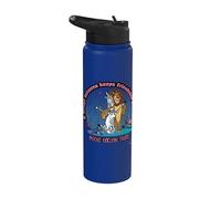 DreamWorks Madagascar Alex and Marty Retro Good Vibes Stainless Steel Insulated Water Bottle
