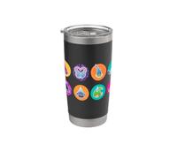 DreamWorks Trolls Character Icons All Over Print Gobelet isotherme en acier inoxydable double paroi