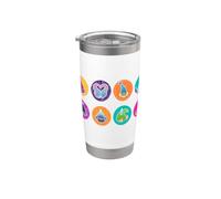 DreamWorks Trolls Character Icons All Over Print Gobelet isotherme en acier inoxydable double paroi