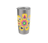 DreamWorks Trolls Party Like A Tribe Friendship Flower Gobelet isotherme en acier inoxydable double paroi