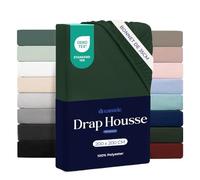 Dreamzie - Drap Housse 200x200 Bonnet 35 cm | Microfibre Ultra Douce - Matelas Épais - Oeko-Tex | Confort, Respirabilité, Entretien Facile - Vert