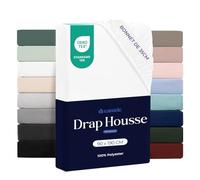 Dreamzie - Drap Housse 90x190cm - Grand Bonnet 35cm - Blanc | Microfibre Ultra Douce · Certifié OEKO-TEX · Linge de Lit 1 Personne · Matelas Épais · Respirant · Entretien Facile
